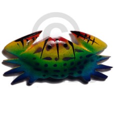 Crab handpainted wood refrigerator