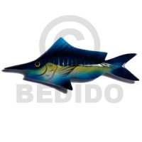 Fish handpainted wood refrigerator magnet