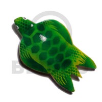 Sea turtle handpainted wood refrigerator