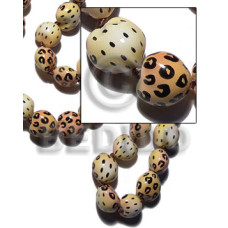 Kukui seeds in animal print
