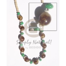 10 mm buri beads green