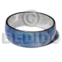 Laminated blue capiz in