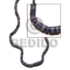 Dark blue hammershell heishe