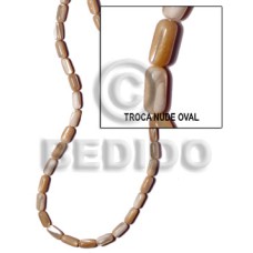Troca natural nude oval 6mmx12mm