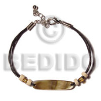 Brownlip thin oval 7mmx35mm in