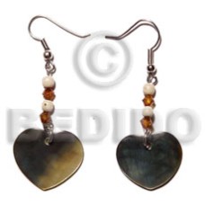 Dangling dangling 20mmx20mm heart blacklip