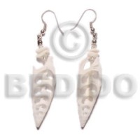 Dangling white vertagus shell