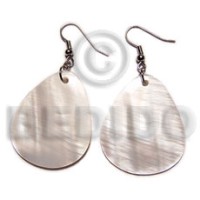Dangling "35mmx30mm" kabibe shellteardrop