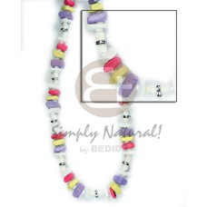 White rose white clam heishe