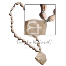 Nassa white glass beads