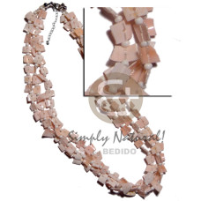 3 rows floating pink rose