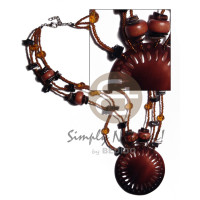 3 layers glass beads