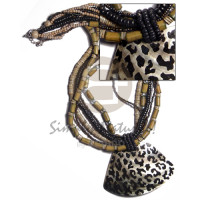 6 layers green bamboo 4-5mm black