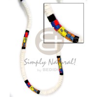 White clam heishe 4-5mm