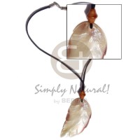 Leather thong leaf shell