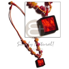 Buri seeds in double wax