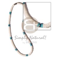 Aqua blue white clam combination