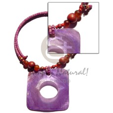 Lavender 45mmx45mm rectangular hammershell in