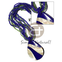 6 rows 2-3mm heishe glass