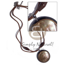 2 layers leather thong