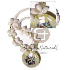 4-5mm white clam heishe