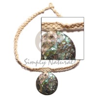 Macrame choker round 40mm