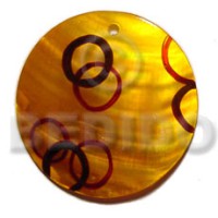 55mm handppainted golden yellow