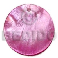 25mm round pink hammershell