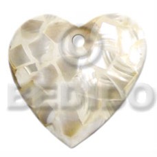 45mm heart natural white kabibe