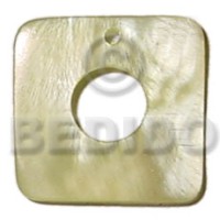 40mmx40mm light yellow square hammershell