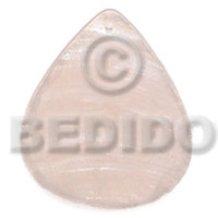 40mmx34mm natural white capiz rounded