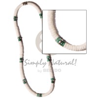 Dark green white clam combination