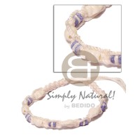 White cord macrame choker