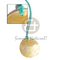 Aqua blue leather thong