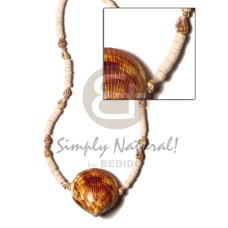 2-3mm coco heishe bleach nassa tiger