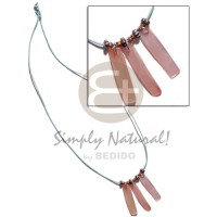 3 pc. 25x10mm pink hammershell