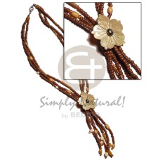 3 rows 2-3mm tassled natural