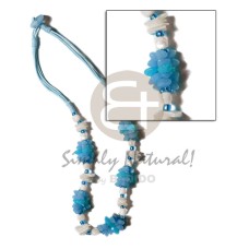 Aqua blue 3 layer wax