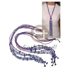 Scarf necklace - 7 rows