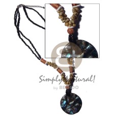 40mm laminated paua chips