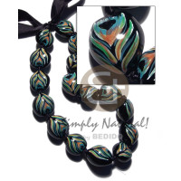 Kukui seeds in animal print