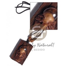 Clay skull on 60mmx40mm