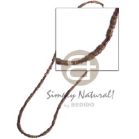 2-3mm coco heishe brown