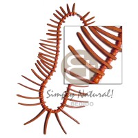 Coral colored graduated coco indian