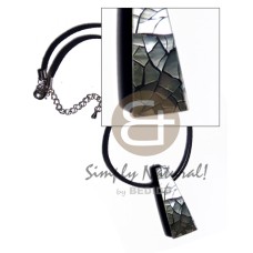 48mmx18mm triangular laminated cracking blacklip