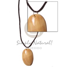 Cord polished 40mm oval