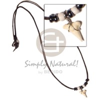 Cord hematite beads and