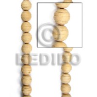 Natural white wood beads