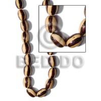 25mm oval wood beads