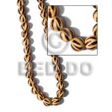 15mm natural wood round beads